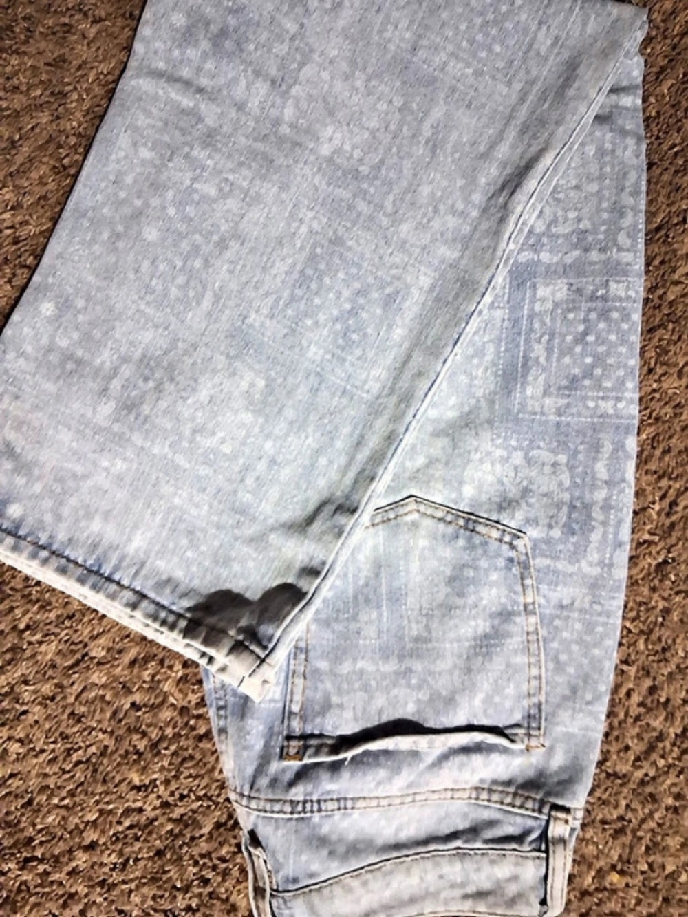 Cali 1850 Relaxed Fit Barrel Jeans in Blue Waist 29 - Picture 2 of 3